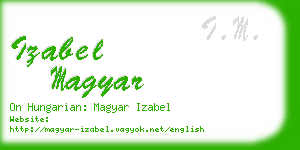 izabel magyar business card